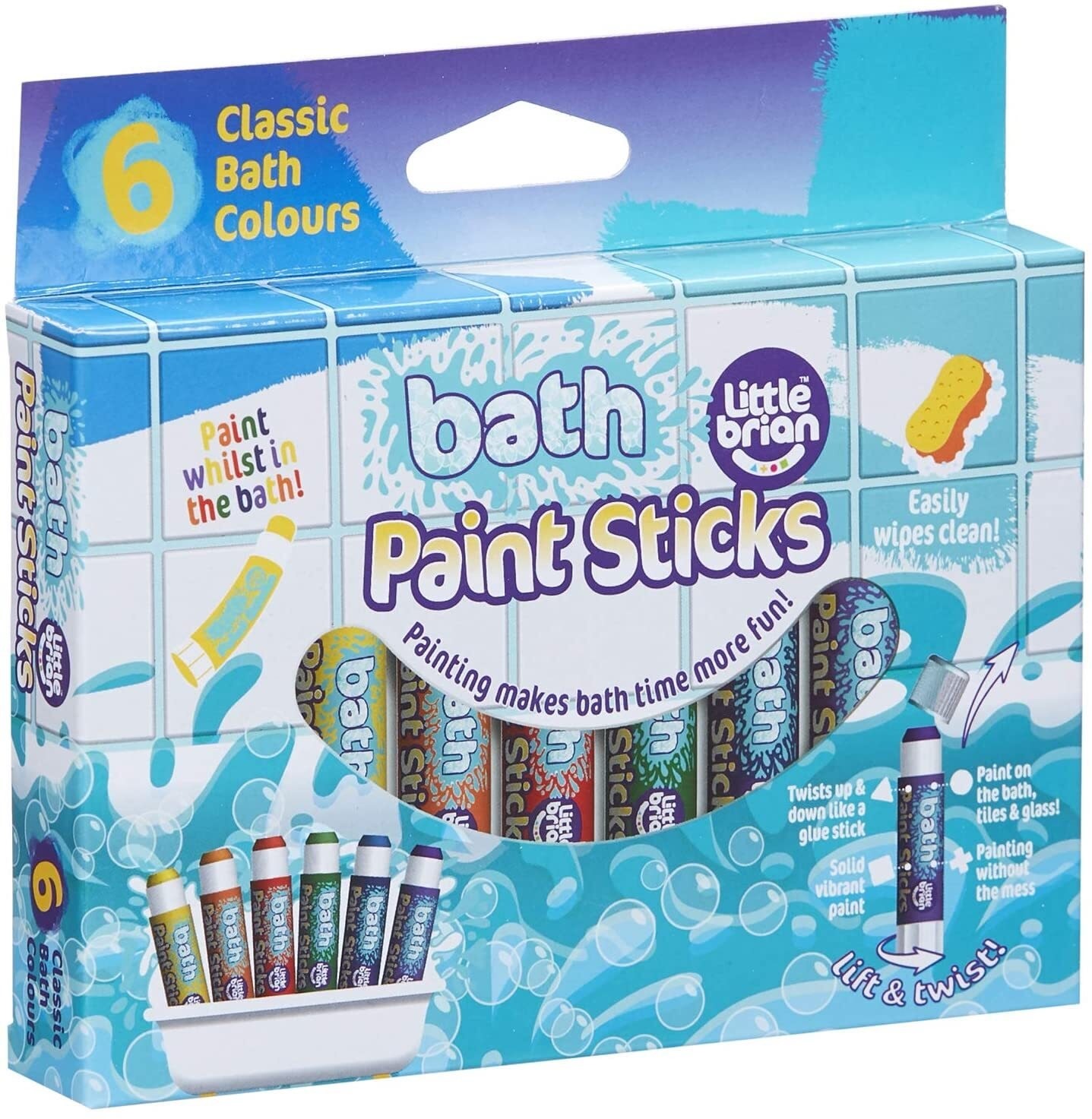 LITTLE BRIAN – BATH PAINT STICKS 6 PC